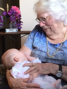 grandmother and granddaughter Providence Moms Blog