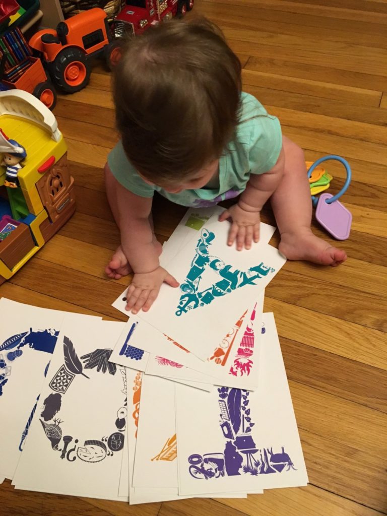 Playing with flashcards Providence moms Blog
