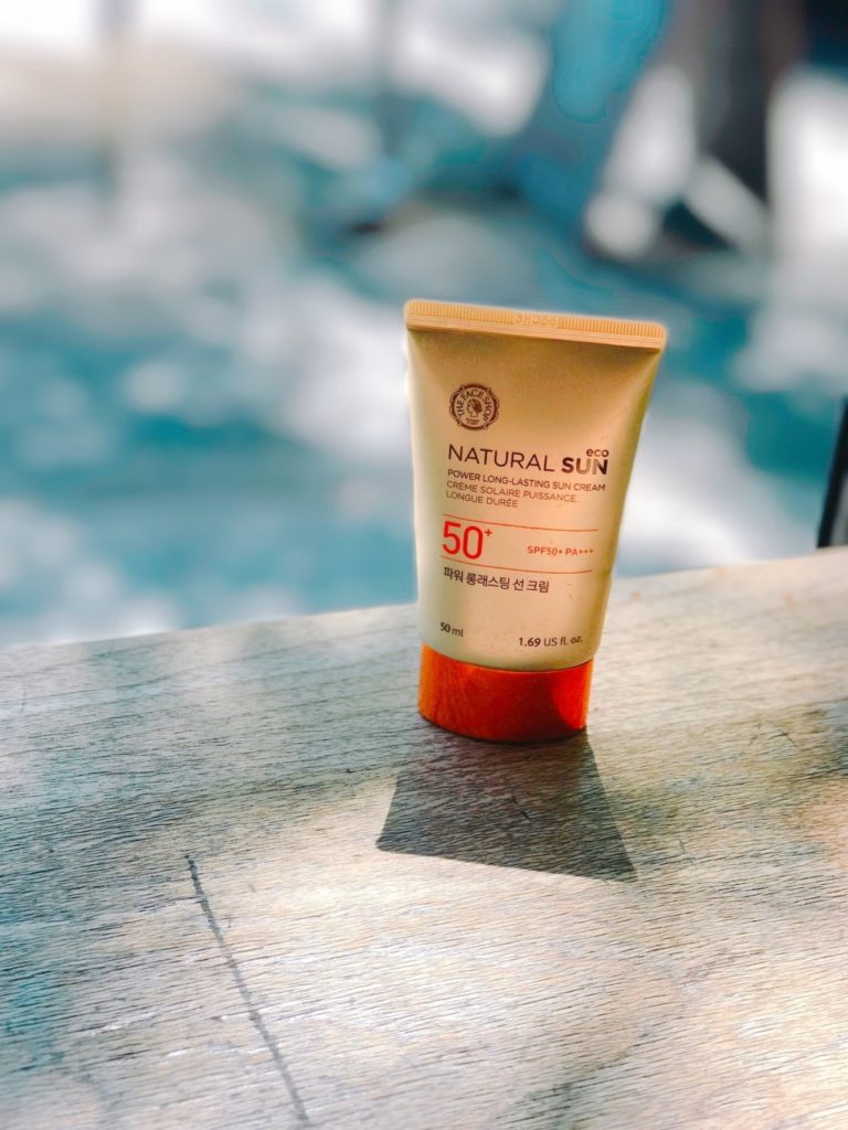 sunscreen by pool Providence Moms Blog