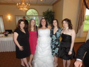 friends at wedding Providence Moms Blog