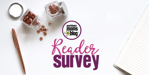 Providence Moms Blog Reader Survey image with pen