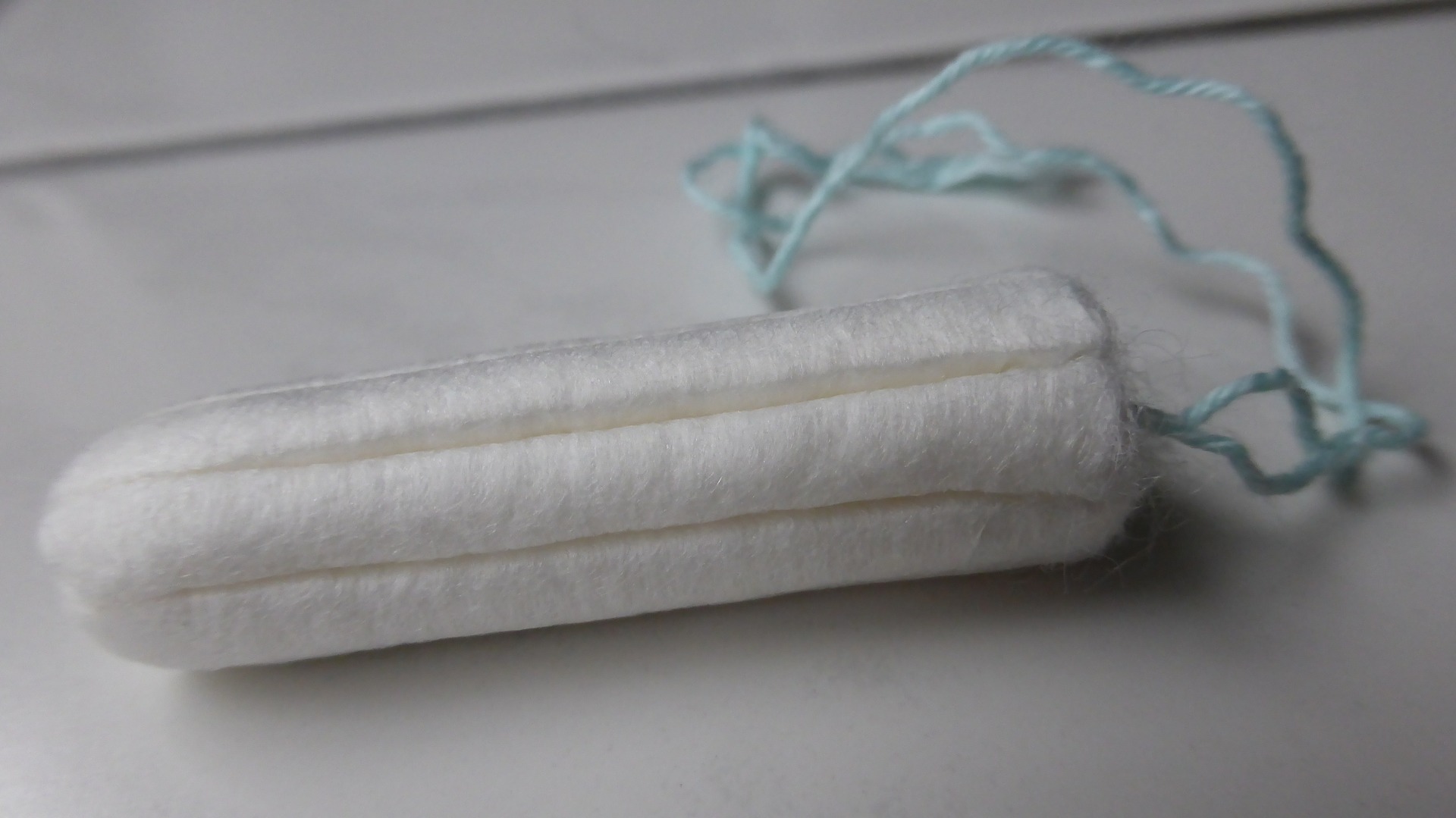 a clean white tampon without and applicator 