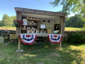 Farm stand with baked goods